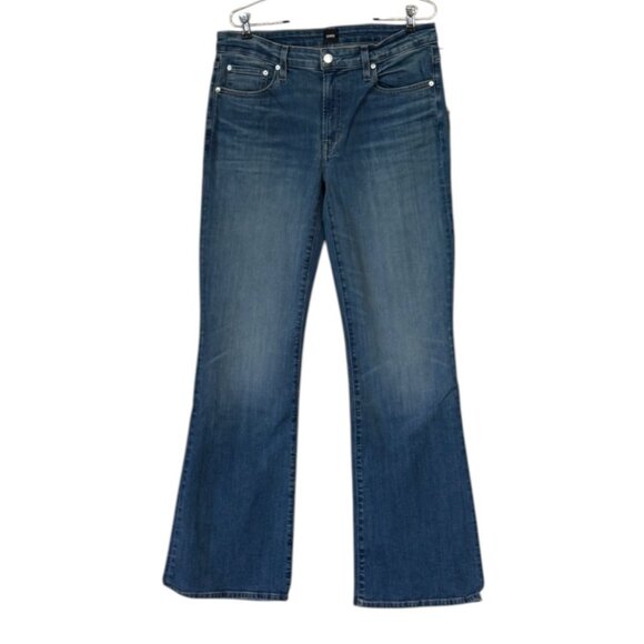 Edwin 1947 Women's Lark Mid-Rise Boot Cut Jeans Blue Flashback Size 30 NWT - Picture 2 of 9